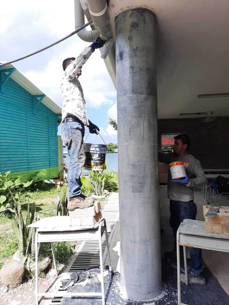 Reforzamiento columna SikaWrap