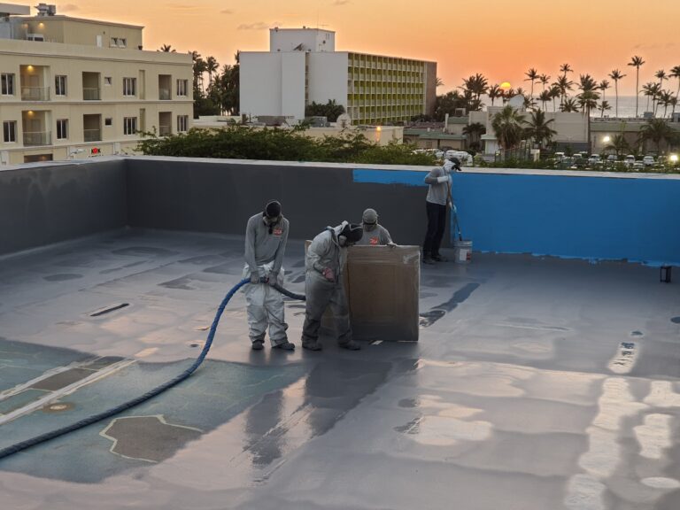 Impermeabilización con poliurea y acabado poliaspártico: vaso de piscina – registro de obra 9, Aruba