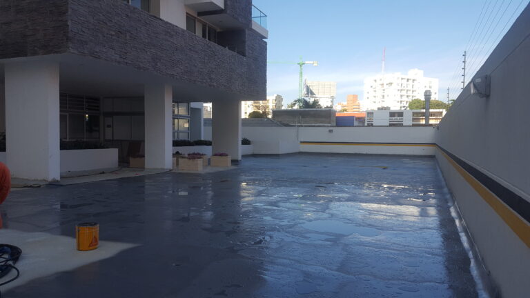 Impermeabilización de parqueadero con poliurea: parqueadero – registro de obra 3, Barranquilla