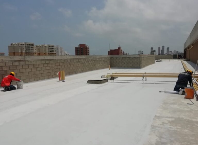 Impermeabilización con poliuretano: cubierta – registro de obra 12, Barranquilla