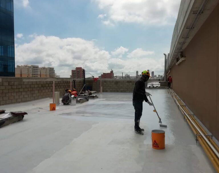 Impermeabilización con poliuretano: cubierta – registro de obra 6, Barranquilla