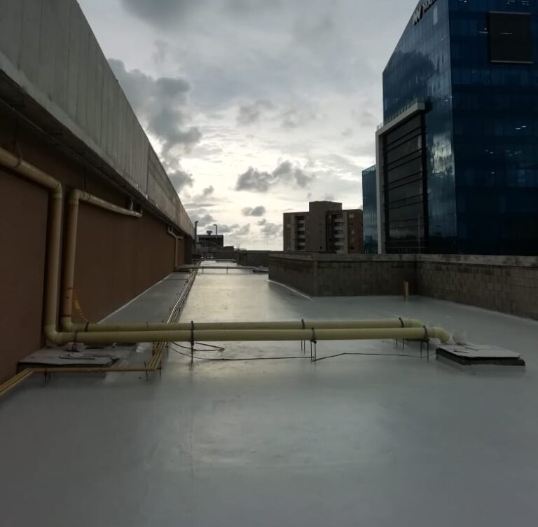 Impermeabilización con poliuretano: cubierta – registro de obra 5, Barranquilla