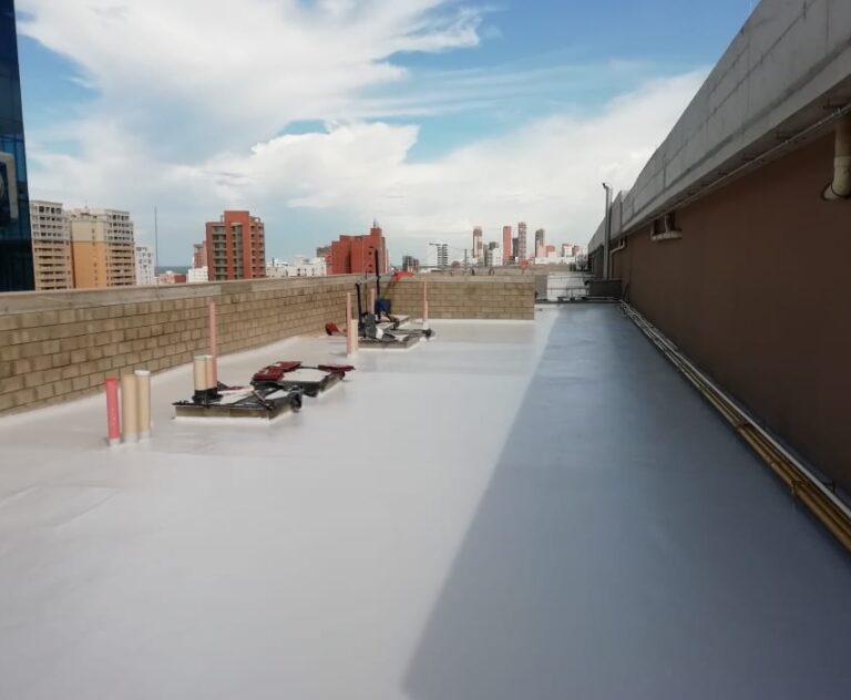 Impermeabilización con poliuretano: cubierta – registro de obra 2, Barranquilla