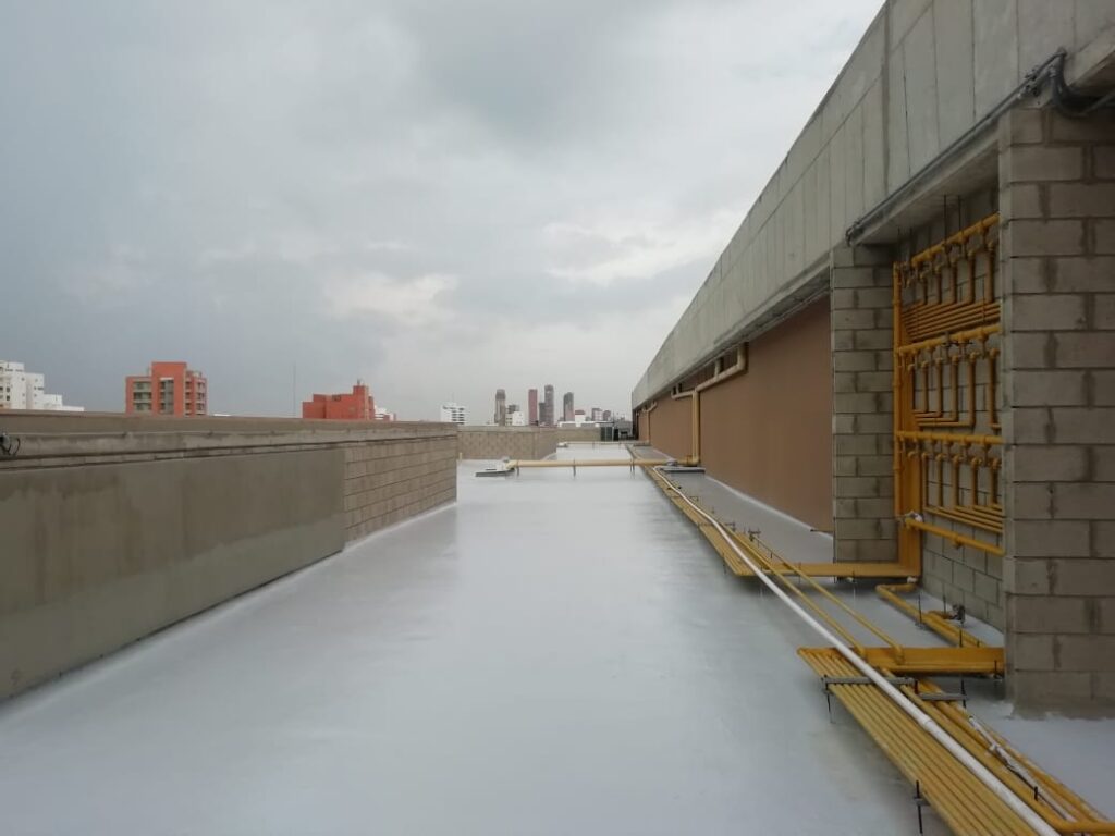 Impermeabilización con poliuretano: cubierta – registro de obra 1, Barranquilla