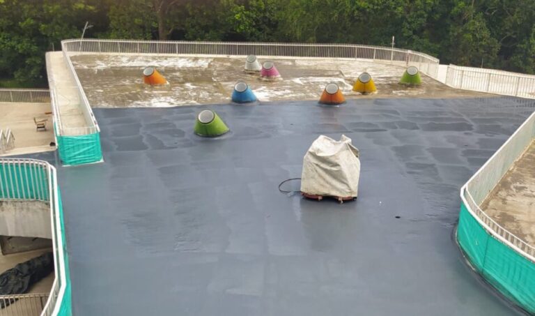 Impermeabilización con poliurea en caliente: cubierta – registro de obra 5, Floridablanca