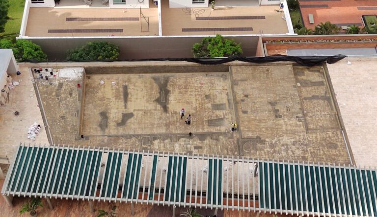 Impermeabilización con poliurea en caliente: vaso de piscina – registro de obra 11, Barranquilla