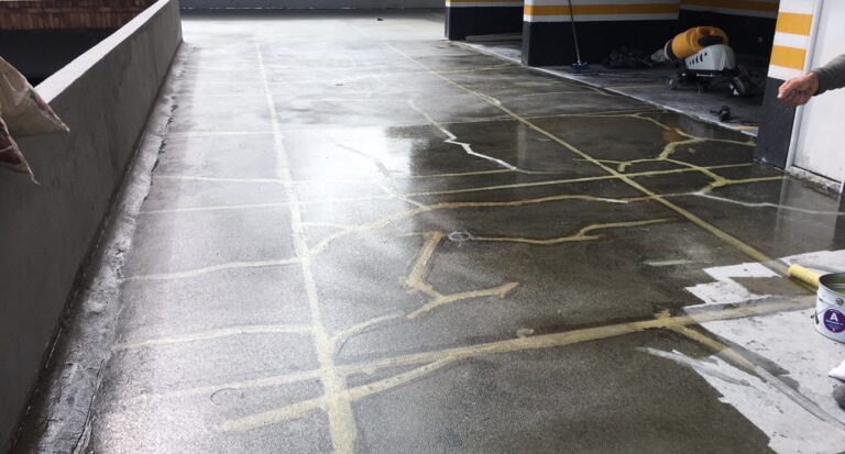 Impermeabilización de plataforma vehicular con poliurea: plataforma vehicular – registro de obra 3, Bogotá