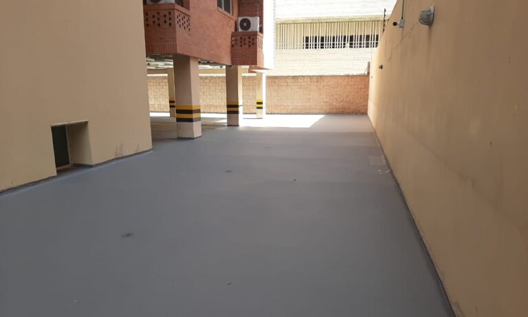 Impermeabilización de parqueadero con poliurea: parqueadero – registro de obra 14, Barranquilla