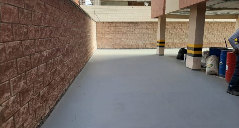 Impermeabilización de parqueadero con poliurea: parqueadero – registro de obra 11, Barranquilla