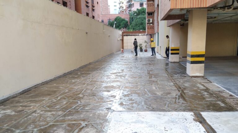 Impermeabilización de parqueadero con poliurea: parqueadero – registro de obra 9, Barranquilla