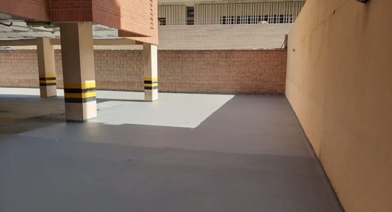 Impermeabilización de parqueadero con poliurea: parqueadero – registro de obra 1, Barranquilla