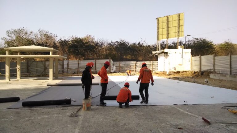 Impermeabilización con membrana PVC: plataforma – registro de obra 2, Barranquilla