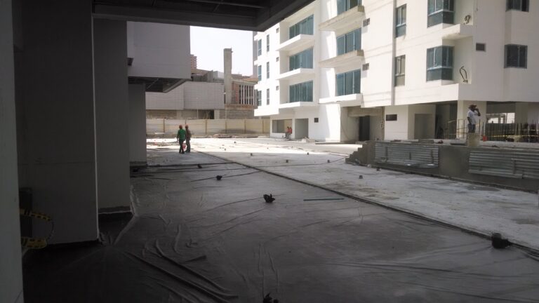 Impermeabilización con membrana PVC: plataforma – registro de obra 3, Barranquilla