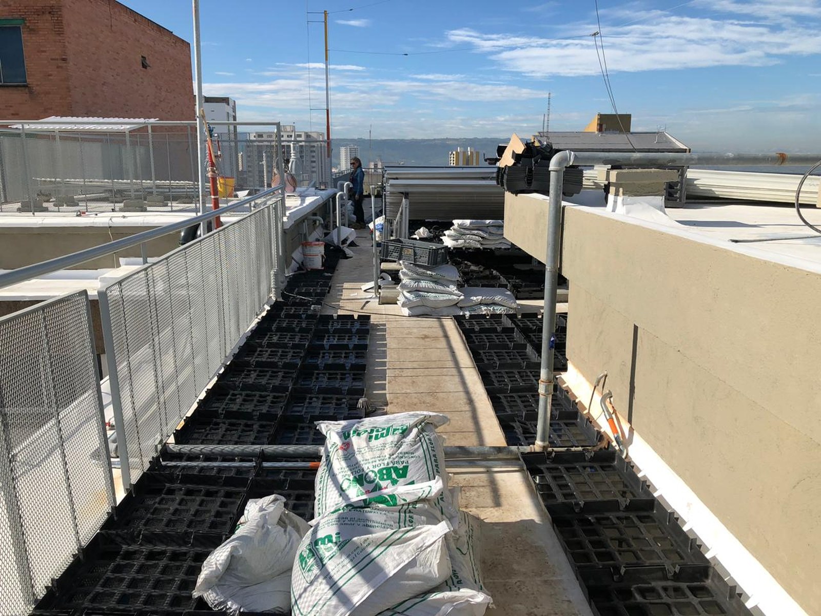 Cubierta TPO — preparación green roof