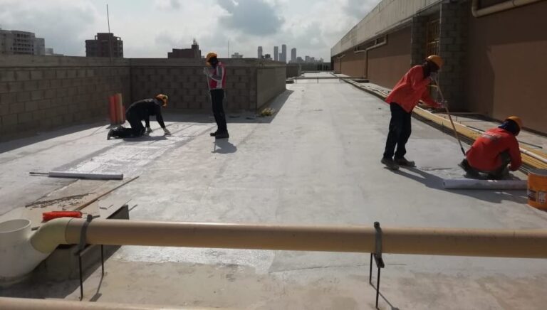 Impermeabilización con poliuretano: cubierta – registro de obra 14, Barranquilla