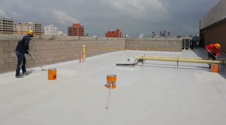Impermeabilización con poliuretano: cubierta – registro de obra 17, Barranquilla