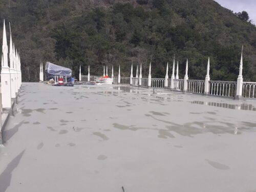 Cubierta impermeabilizada con poliurea por GSA Ingeniería en El Retiro, Antioquia