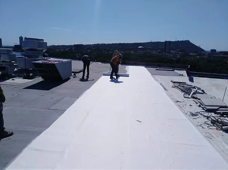 Impermeabilización de cubierta con membrana PVC