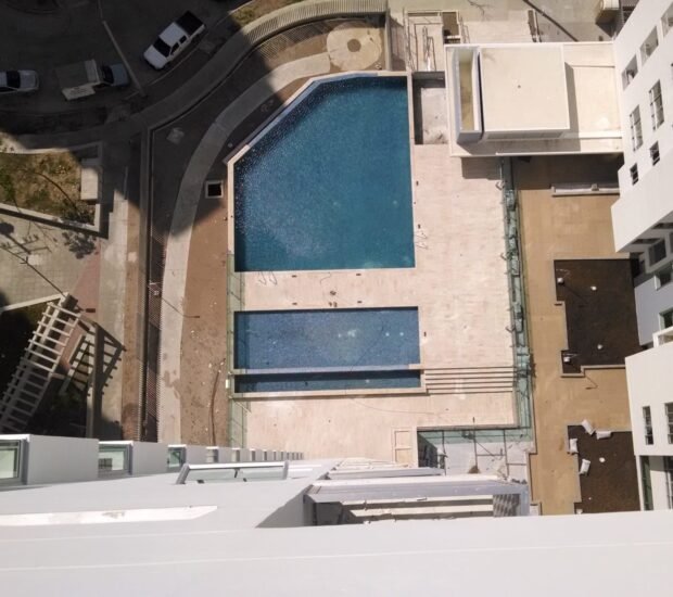 Impermeabilización con poliurea en caliente: vaso de piscina – registro de obra 2, Barranquilla