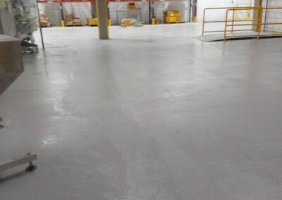 Piso de poliuretano-cemento en planta de agroquímicos, obra de GSA Ingeniería en Cartagena