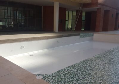 Vaso de piscina revestido con membrana PVC por GSA Ingeniería