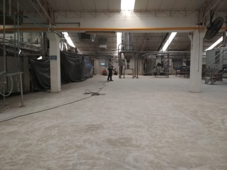 Piso de poliuretano cemento: piso de producción – registro de obra 3, Barranquilla