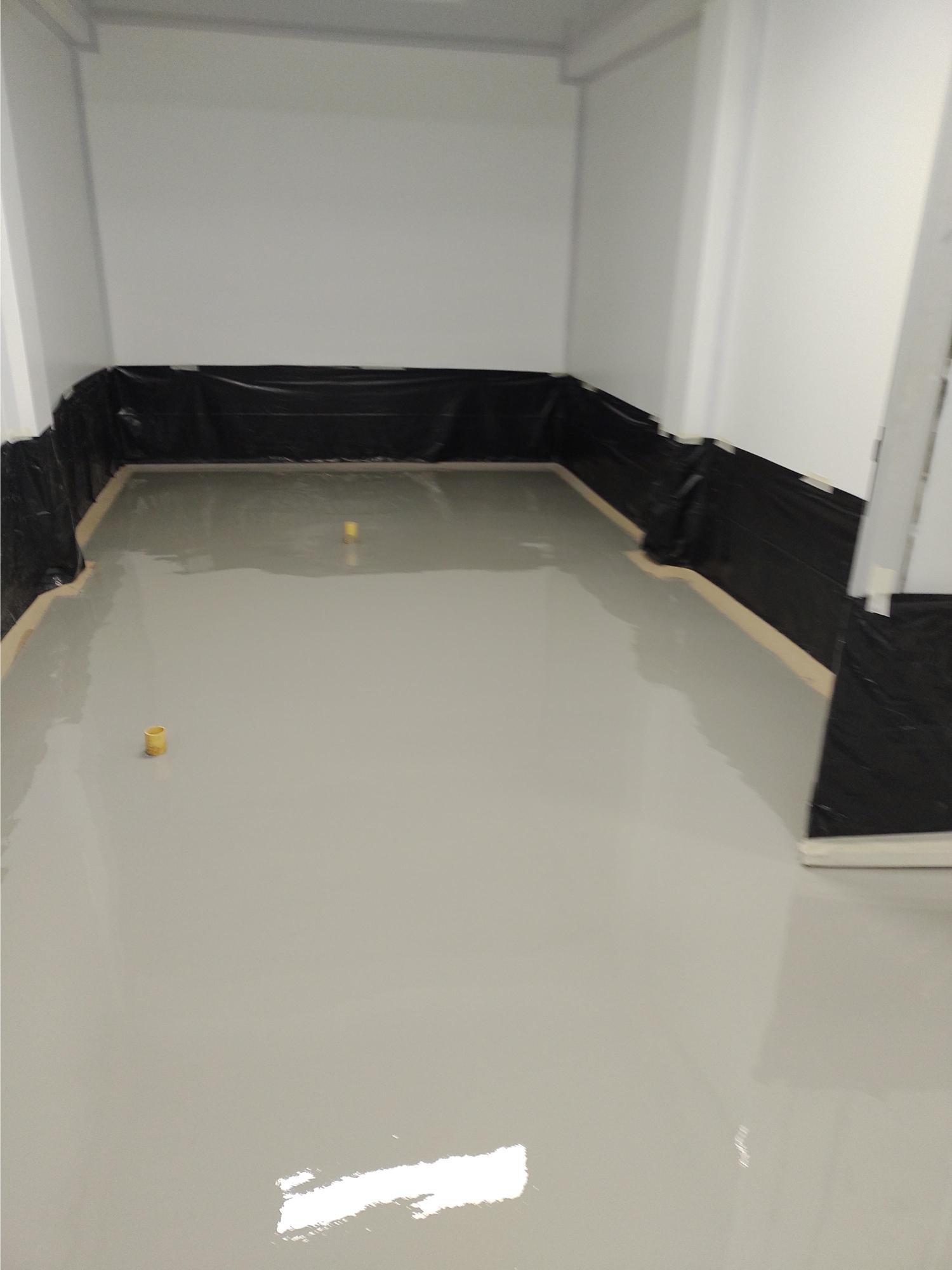 Piso de poliuretano cemento: piso de producción – vista general, Barranquilla
